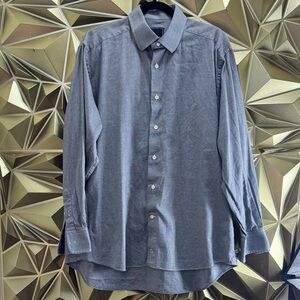 David Donahue Charcoal Button Down Shirt